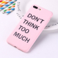 Чехол для iPhone 12/12 PRO "Don't think" розовый