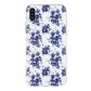 Чехол для iPhone X/XS "Синие цветы"