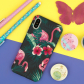 Чехол для iPhone X/XS "Tropical flamingo"