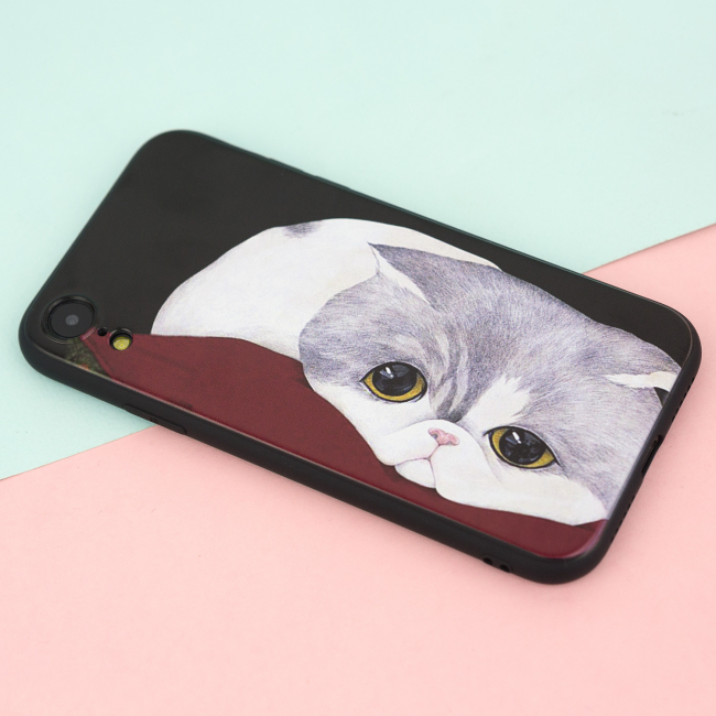 Чехол для iPhone XR "Грустный кот"