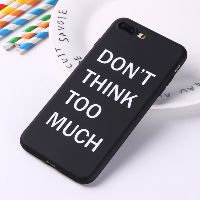 Чехол для iPhone XS MAX "Don't think" черный