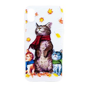 Чехол для iPhone XS MAX "Уютные коты"