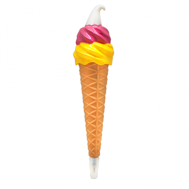 Ручка "Ice Cream" (красно-желтая)