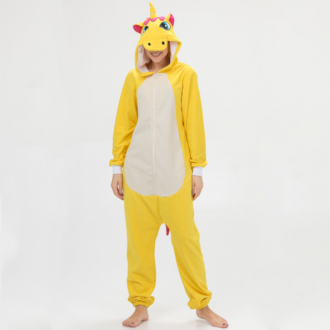 Пижама-кигуруми "Единорог желтый"