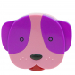 Контейнер для контактных линз "Собака" (фиолетовый)
