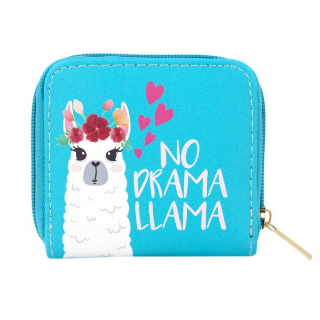 Кошелек на молнии "No drama llama"