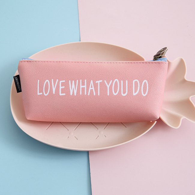 Пенал-косметичка "Love what you do" розовый