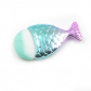 Кисть для макияжа "Rainbow fish", белый с голубым