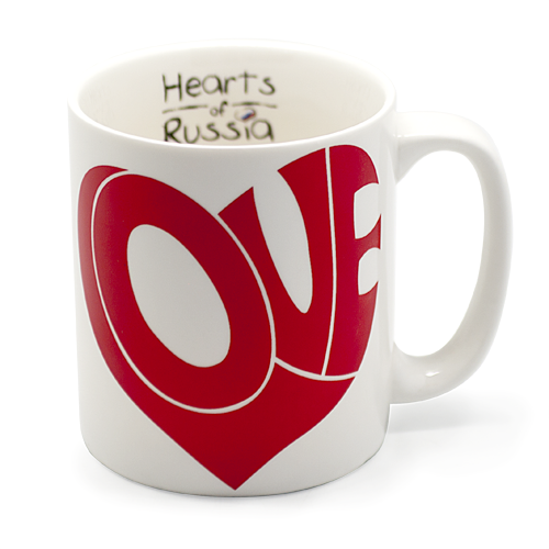 Кружка "Love White", серия "Hearts of Russia"