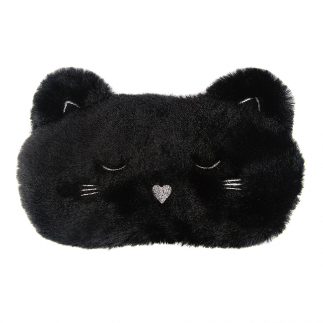 Маска для сна "Черный котик"