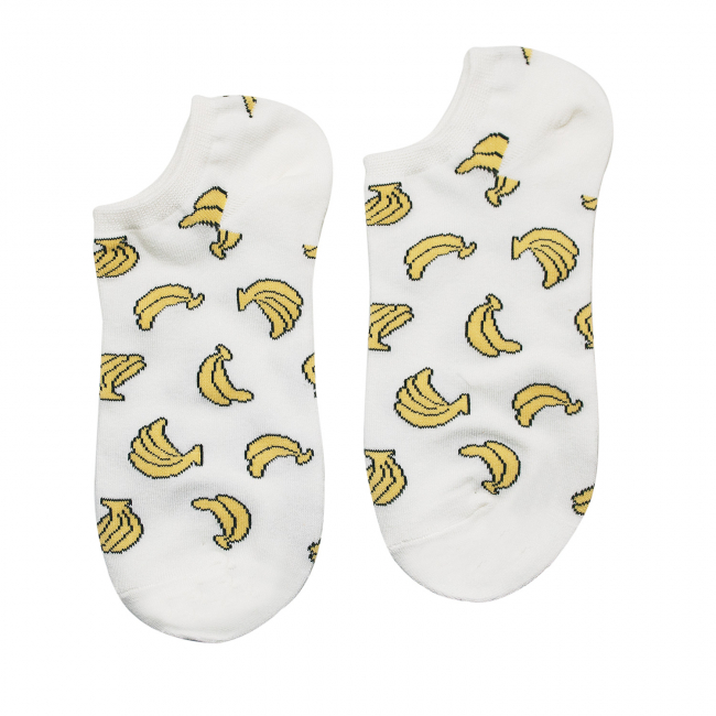 Носки "Бананы" (белые)