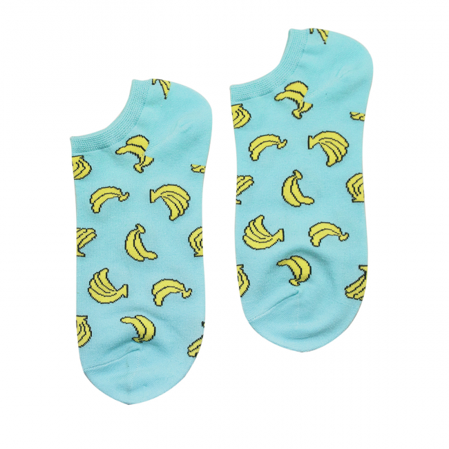 Носки "Бананы" (голубые)