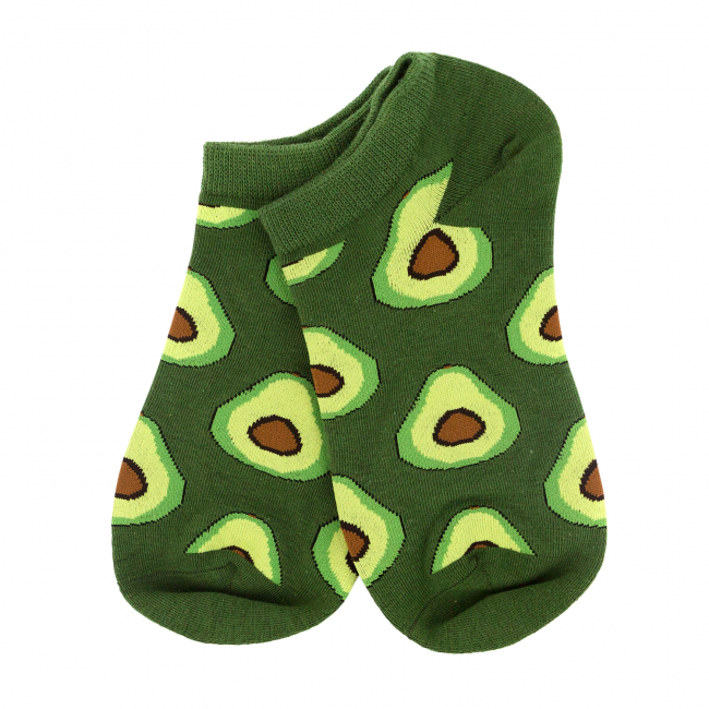 Носки короткие "Авокадо" (зеленые)
