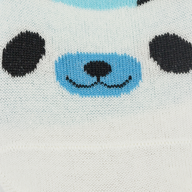 Носки короткие "Cute faces" (панда)
