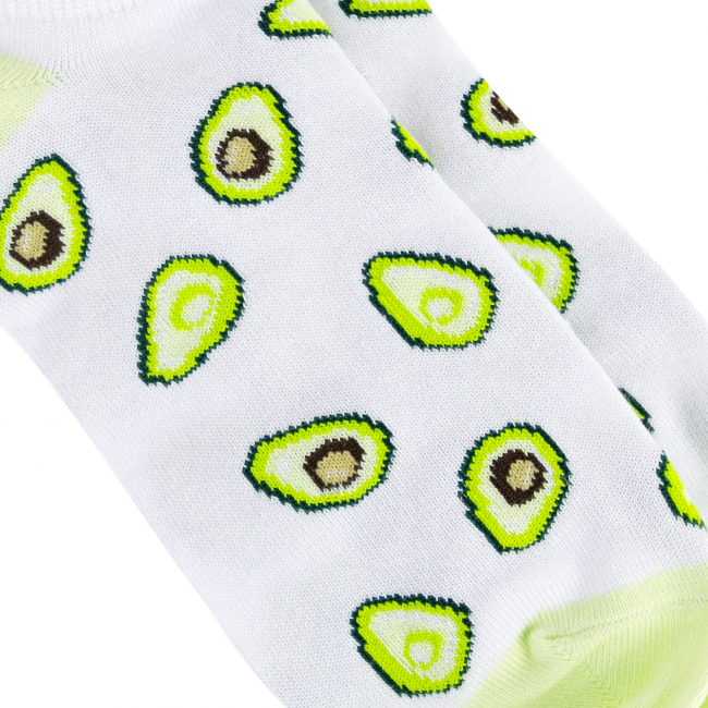 Носки короткие "Половинки авокадо", разм.35-39