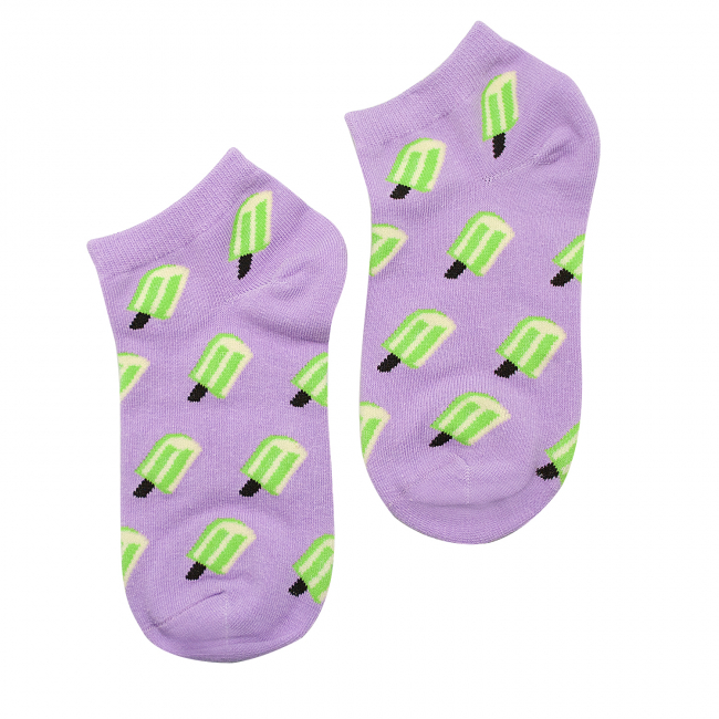 Носки "Мороженое" (фиолетовые)