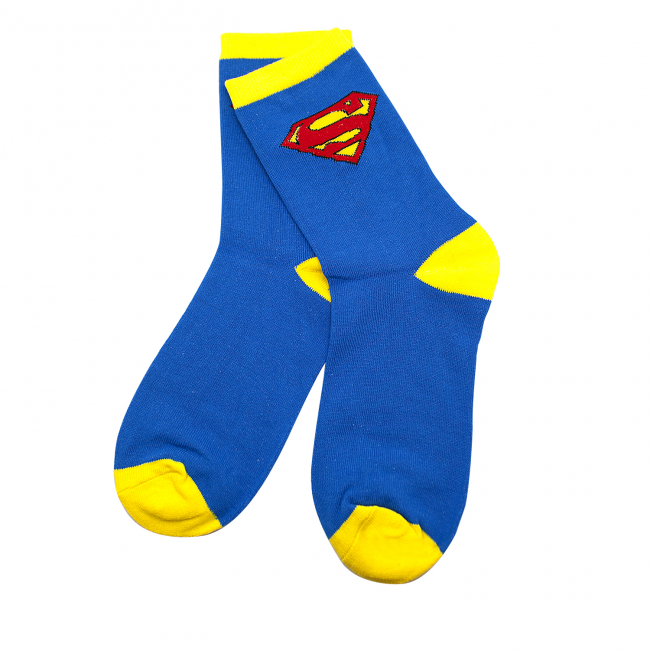 Носки мужские "Супермен" (синие)