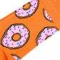 Носки "Пончики" (оранжевые)