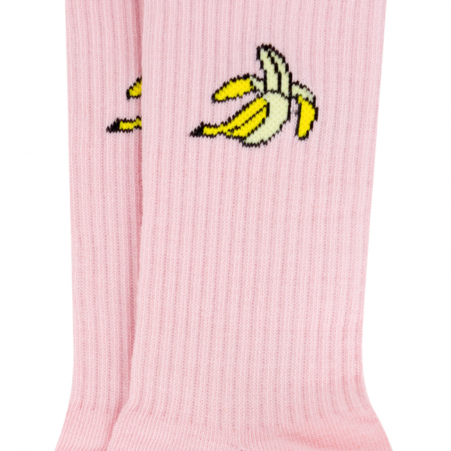 Носки в тубусе (2 пары) "Банановые" (розовый), разм.35-39