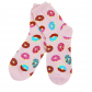 Носки высокие "Пончики" (розовые)