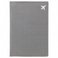 Обложка для паспорта "Самолет" (серая)