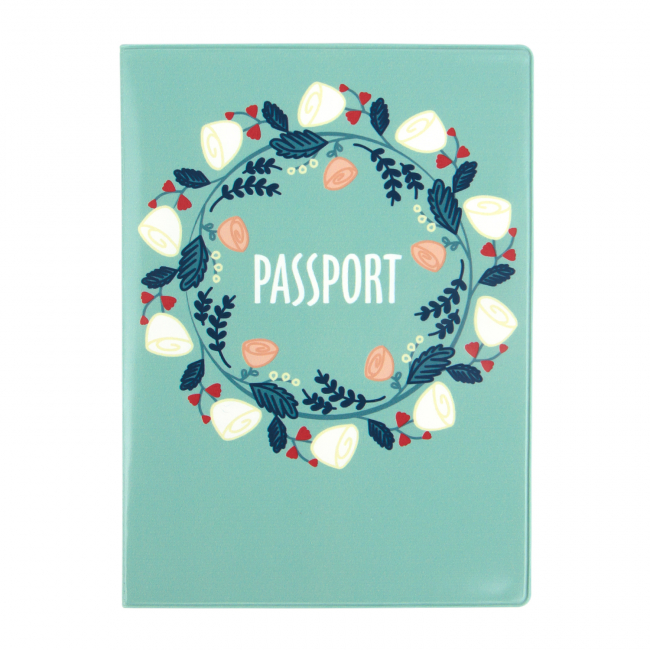 Обложка для паспорта "Цветочная гирлянда"