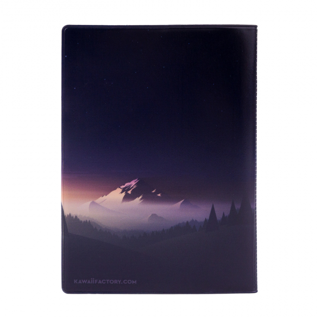 Обложка для паспорта "Горы и луна"