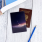 Обложка для паспорта "Горы и луна"