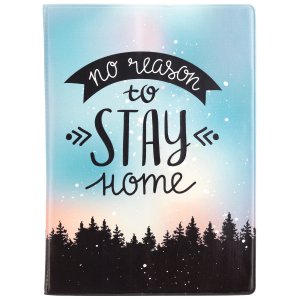 Обложка для паспорта "No reason to stay home"