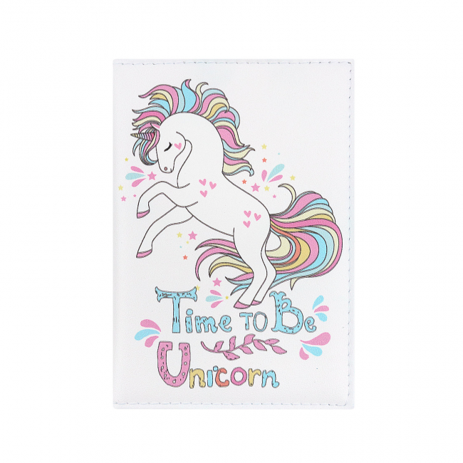 Обложка для паспорта "Unicorn" (иск.кожа)