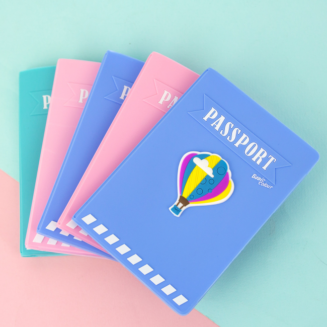 Обложка для паспорта "Unicorn traveler" (голубая)