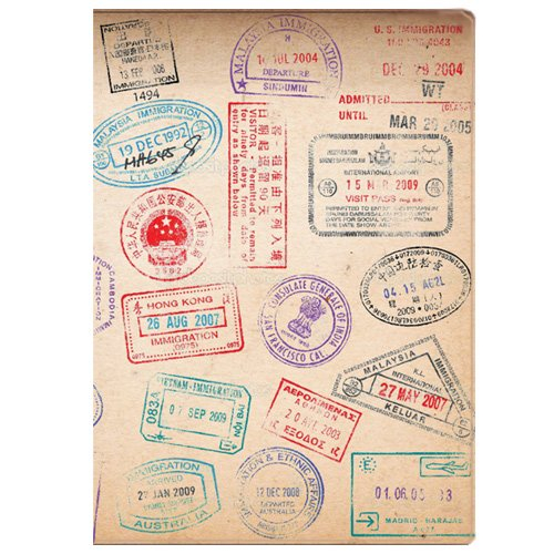 Обложка для паспорта "Штампы"