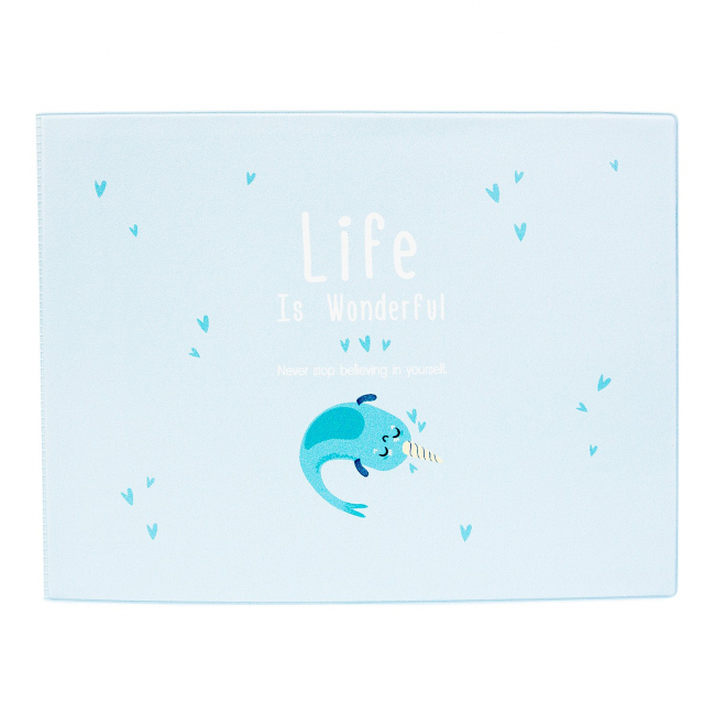 Обложка на зачетную книжку "Life is unicorn-fish"