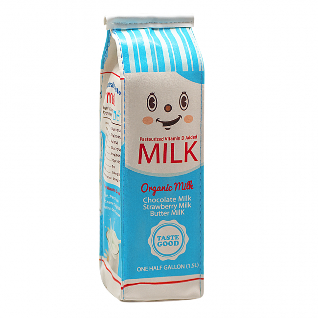 Пенал "Пакет молока" (синий)
