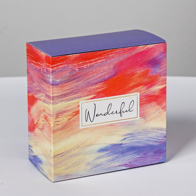 Коробка складная "Wonderful", 14 × 14 × 8 см