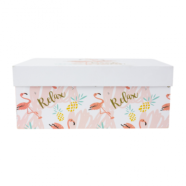 Подарочная коробка «Парочка фламинго», 23 х 16 х 9,5 см, прямоугольная