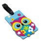 Бирка на багаж "Cute Colourful Owl" (голубая)