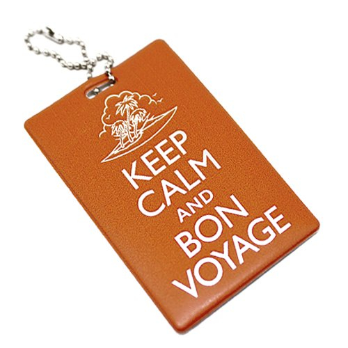 Бирка на багаж "Keep calm & Bon voyage"