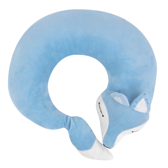 Подушка для путешествий "Лиса" (голубая)