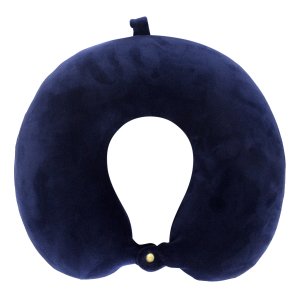 Подушка для путешествий "Однотонная", Memory Foam (синяя)