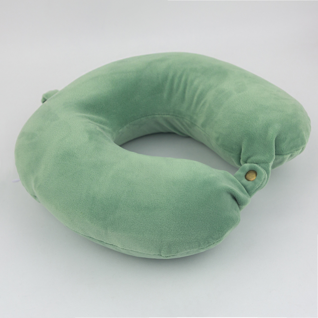 Подушка для путешествий "Однотонная", Memory Foam (зеленая)