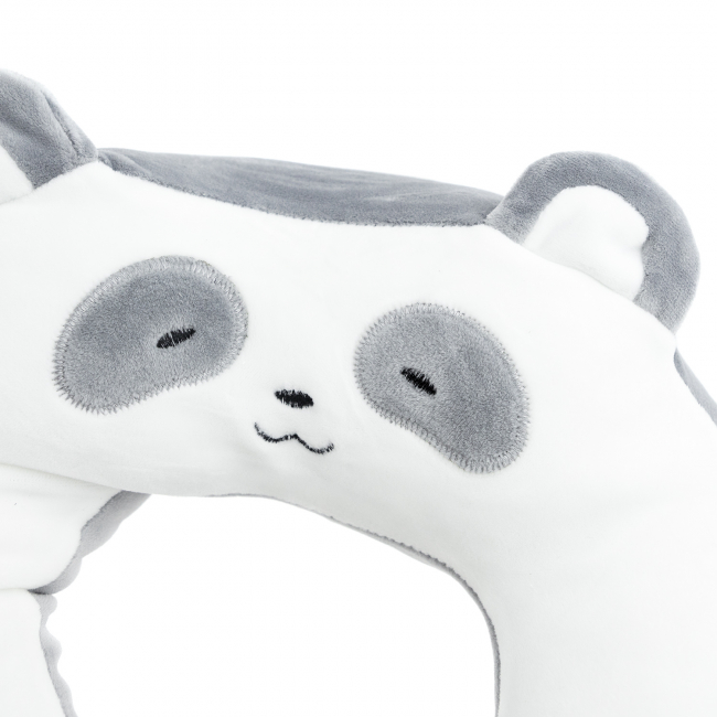 Подушка для путешествий "Панда" (серый)