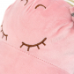 Игрушка-подушка "Бегемот с пледом" розовый