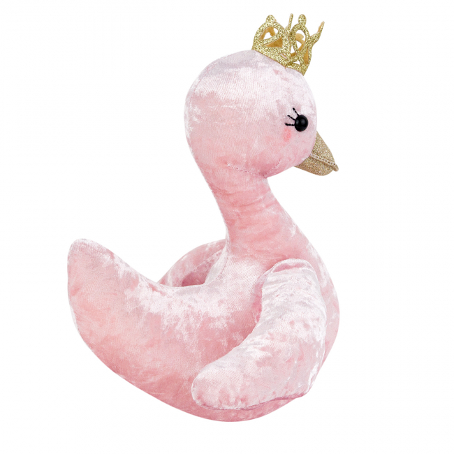 Игрушка-подушка "Царевна-лебедь" (розовая) 28см