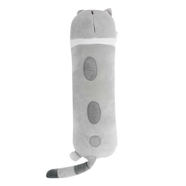 Игрушка-подушка "Длинный кот" (серый)