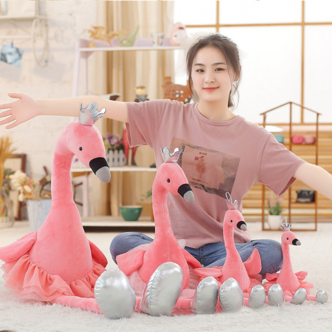 Игрушка-подушка "Фламинго-балерина" 35 см