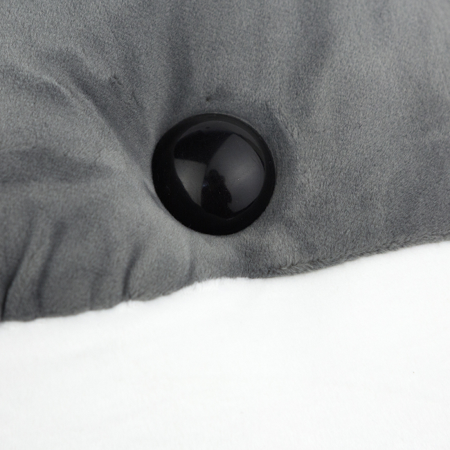 Игрушка-подушка "Хомяк" (серый большой)