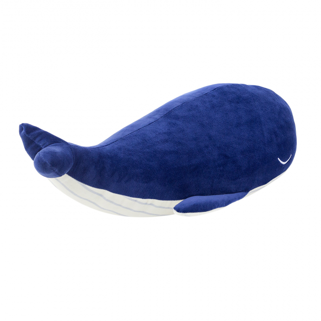 Игрушка-подушка "Кит Денди" (синий), 45см.