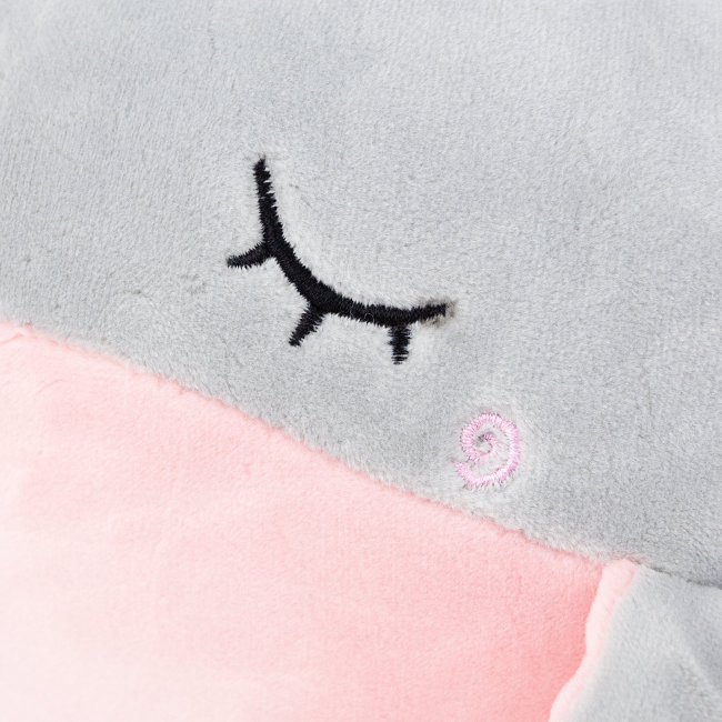 Игрушка-подушка "Кит Лара" (серый), 35см.