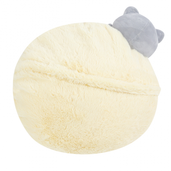 Игрушка-подушка "Котик с пледом" (белая) 35*40см